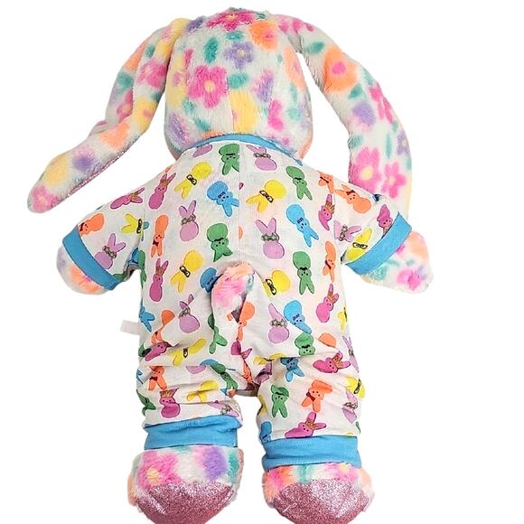 Build-a-Bear 2022 Floral Plush Bunny Original BAB Bunny Peeps Pajamas 16" - Picture 3 of 12